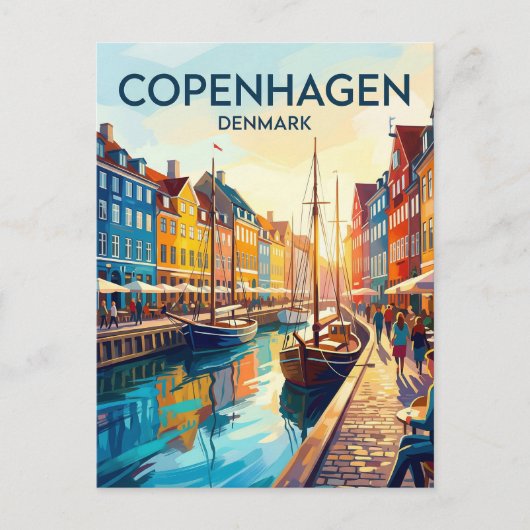 Carte Postale Nyhavn Danemark (Devant)