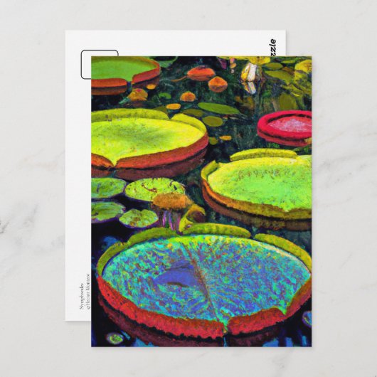 Carte postale Nymphaeales (Devant / Derrière)