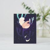 Carte Postale Nymphe de lune à Woods (Debout devant)