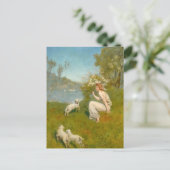 Carte Postale Nymphe des bois | John Collier (Debout devant)