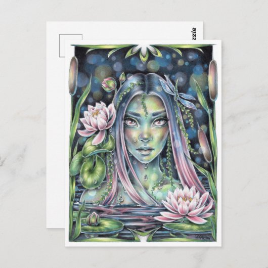 Carte Postale Nymphe hydrique (Devant / Derrière)