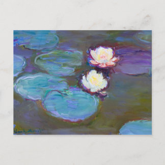 Carte Postale Nymphéas de Claude Monet