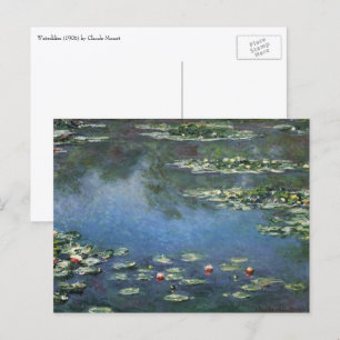 Carte Postale Nymphéas par Claude Monet, Fleurs Vintage