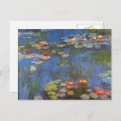 Carte Postale Nymphéologie par Claude Monet (Devant / Derrière)