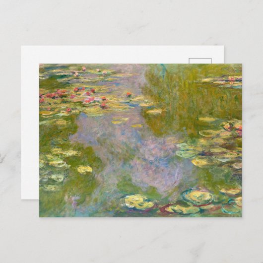 Carte Postale Nymphes D'Eau | CLAUDE MONET | (Devant / Derrière)