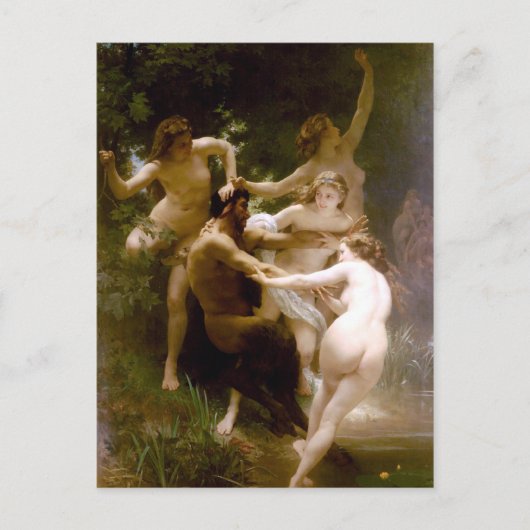 Carte Postale Nymphes et Satyr, William-Adolphe Bouguereau (Devant)