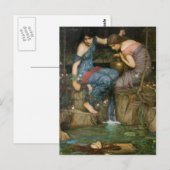 Carte Postale Nymphes Trouver la tête d'Orphée (Devant / Derrière)