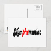 Carte Postale Nymphomane (Devant / Derrière)