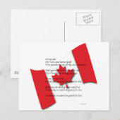 Carte Postale O Canada (Devant / Derrière)