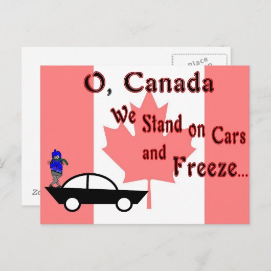 Carte Postale O Canada (Devant / Derrière)