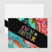CARTE POSTALE O.E.S SISTAR (Devant / Derrière)
