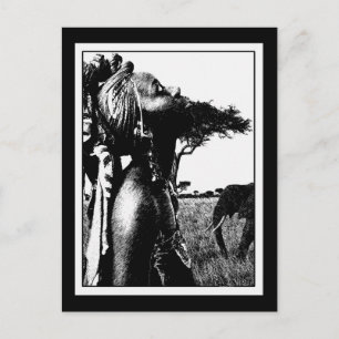 Carte Postale o Endroit Comme à la Maison Art Afrocentrique