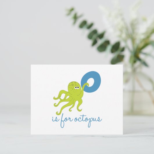 Carte Postale O Est Pour Octopus (Debout devant)