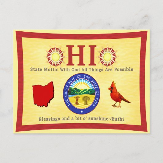 Carte Postale O-HI-O Ruthi aka abitosunshine (Devant)