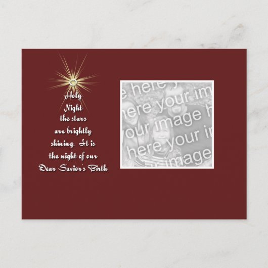 Carte Postale O Holy Night (Devant)