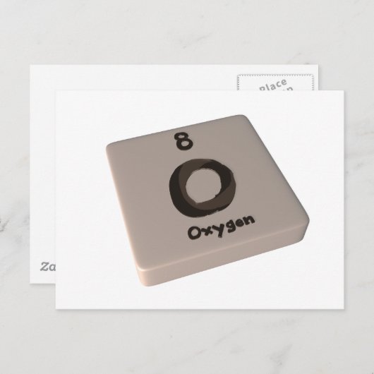 Carte Postale O Oxygène (Devant / Derrière)
