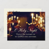 Carte Postale Ô Saint Nuit, Vraiment Il nous a appris à aimer (Devant / Derrière)