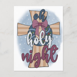 Carte Postale O Sainte Nuit Foi Espoir Amour Noël Jésus Dieu H