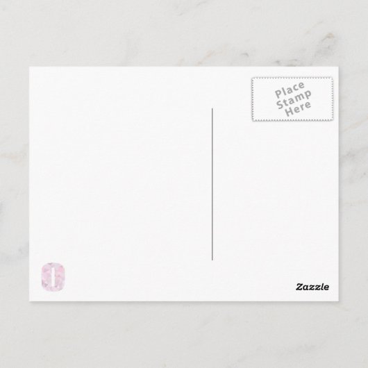 Carte Postale O - Triangles Poly Faible - Gris Violet Rose Neutr (Dos)