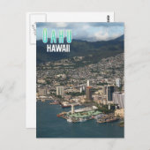 Carte postale Oahu, Hawaii Travel (Devant / Derrière)