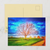 Carte postale Oak Tree (Devant / Derrière)