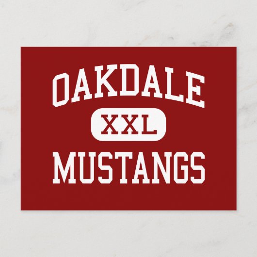 Carte Postale Oakdale - Mustangs - High - Oakdale California (Devant)