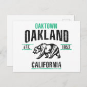 Carte Postale Oakland (Devant / Derrière)