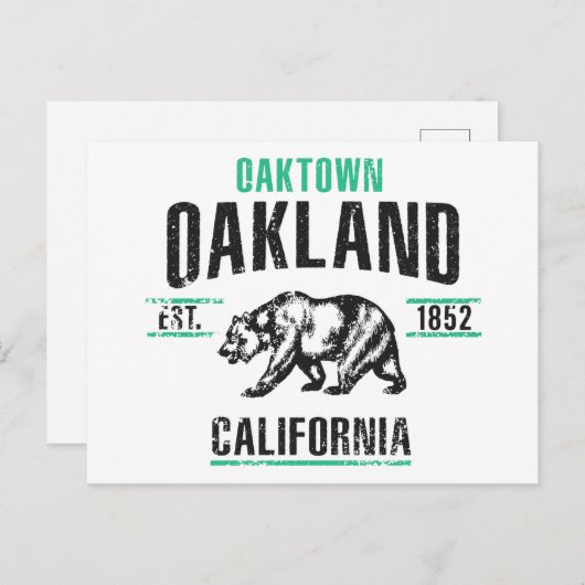 Carte Postale Oakland (Devant / Derrière)