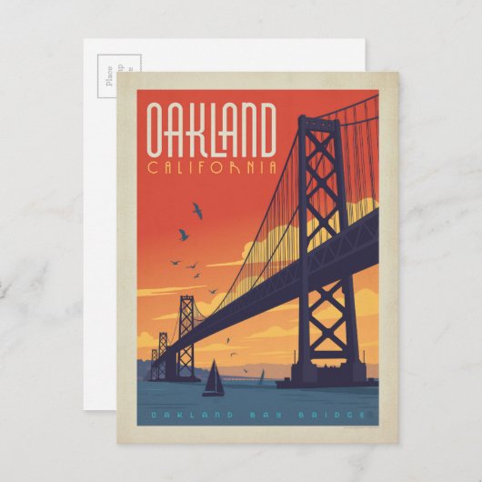 Carte Postale Oakland, CA (Devant / Derrière)