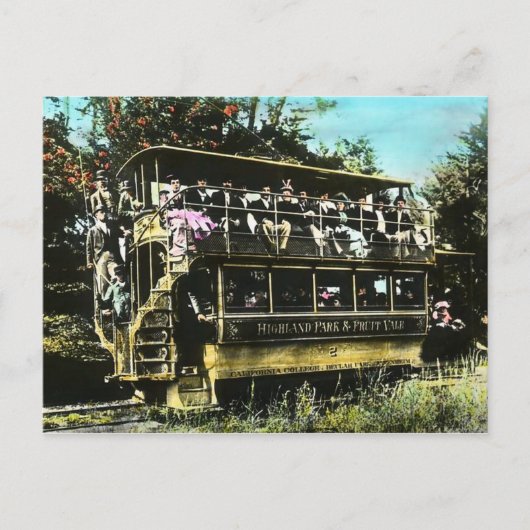 Carte Postale Oakland California Double Decker Streetcar (Devant)