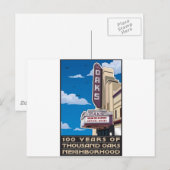 Carte Postale Oaks Theatre sur Solano Avenue à Berkeley, CA (Devant / Derrière)