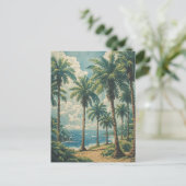 Carte Postale Oasis côtier tropical (Debout devant)