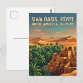 Carte Postale Oasis de Siwa Égypte (Devant / Derrière)