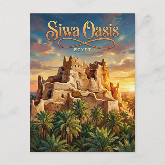 Carte Postale Oasis de Siwa Égypte (Devant)