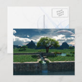 Carte postale Oasis étrangère (Devant / Derrière)