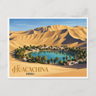 Carte Postale Oasis Huacachina Ica Pérou