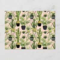 Oasis intérieure | Motif de ligne Plante