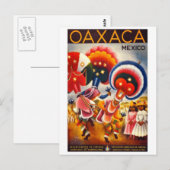 Carte Postale Oaxaca Voyage millésime Mexique (Devant / Derrière)