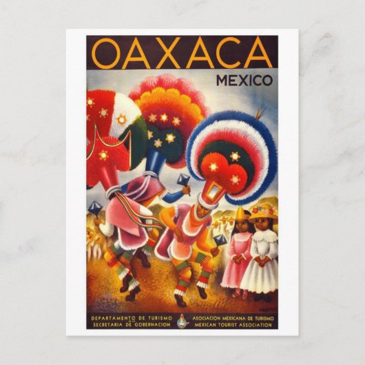 Carte Postale Oaxaca Voyage millésime Mexique (Devant)