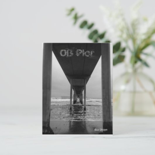 CARTE POSTALE OB BW (Debout devant)