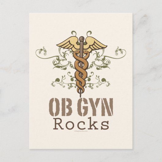 Carte postale OB GYN Rocks (Devant)