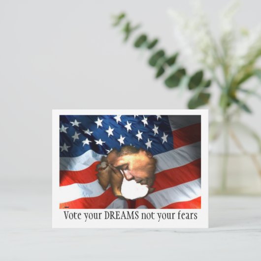 Carte postale Obama (Debout devant)