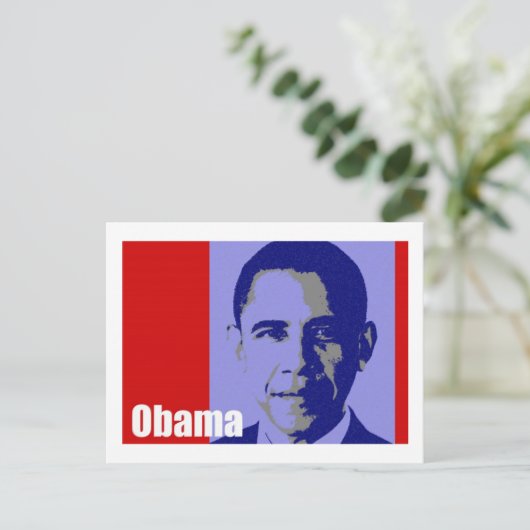 Carte Postale Obama (Debout devant)