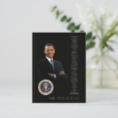 Carte Postale Obama (Debout devant)