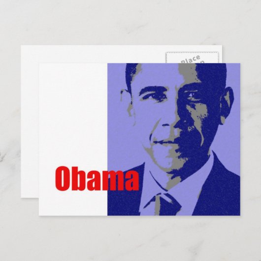 Carte Postale Obama (Devant / Derrière)