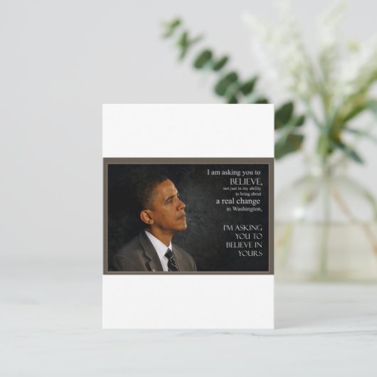 Carte Postale Obama (Debout devant)