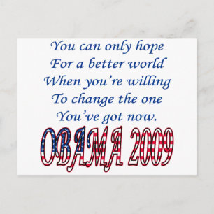 Carte Postale Obama 2009