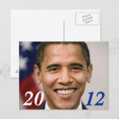 Carte postale Obama 2012 (Devant / Derrière)