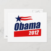 Carte Postale Obama 2012 (Devant / Derrière)
