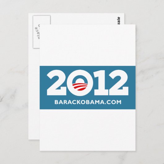 Carte Postale Obama 2012 (Devant / Derrière)